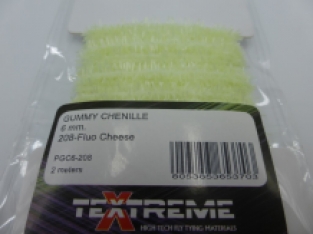 Gummy Chenille 6 mm - 208 Fluo Cheese