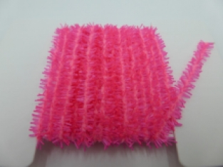 Gummy Chenille 6 mm - 124 Fluo Fuchsia