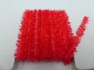 Gummy Chenille 6 mm - 125 Fluo Red