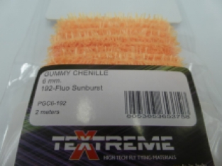 Gummy Chenille 6 mm - 192 Fluo Sunburst