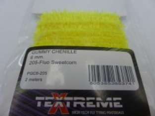 Gummy Chenille 6 mm - 205  Fluo Sweetcorn