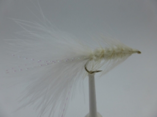 Size 10 Wooly Bugger White