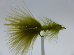 Size 10 Wooly Bugger Olive Bead Head