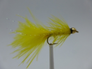 Size 10 Wooly Bugger Yellow Bead head