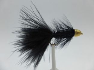 Size 8 Conehead Wooly bugger Black