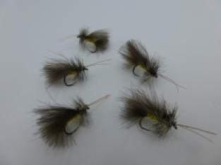 Size 12 High Rider Sedge Yellow CDC Barbless