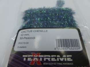 Cactus Chenille 10 mm - 30 Peacock