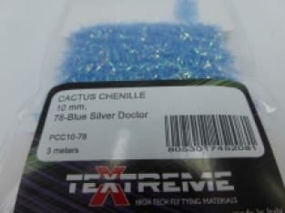 Cactus Chenille 10 mm - 78 Blue Silver Docter