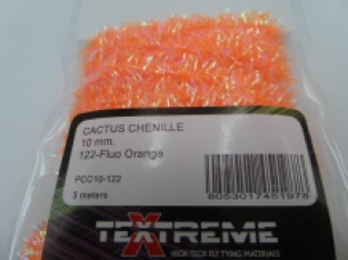 Cactus Chenille 10 mm - 122 Fluo Orange