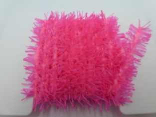 Gummy Chenille 15 mm - 124 Fluo Fuchsia