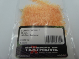 Gummy Chenille 15 mm - 192 Fluo Sunburst