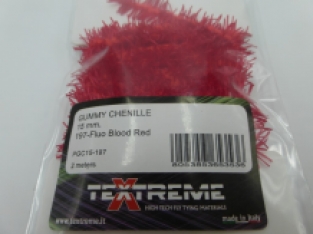 Gummy Chenille 15 mm - 197 Fluo Blood Red