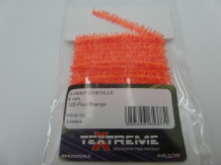 Gummy Chenille 6 mm - 122 Fluo Orange