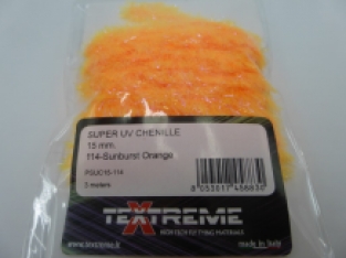 Super UV  Blob Ice Chenille 15 mm - -114 Sunburst Orange