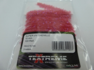 Super UV  Blob Ice Chenille 15 mm - 100 Red
