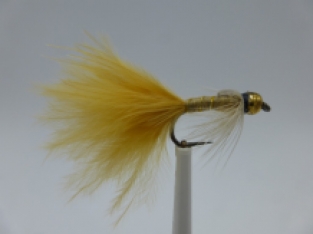 Size 10 Damsel Tan Bead Head Barbless