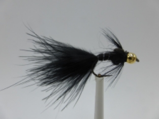 Size 10 Damsel Black Bead Head Barbless