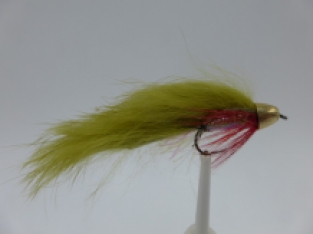 Size 10 Conehead Zonker Olive Barbless