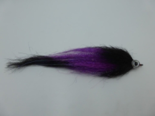 Size 6/0 A&M Pike Streamer Purple/Black Flash