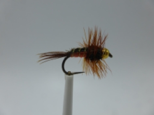 Size 18 Carrot Nymph Bead Head barbless