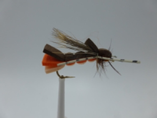 Size 12 Yak Caddis Orange Tan