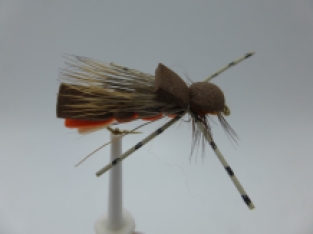 Size 12 Yak Caddis Orange Tan Barbless 