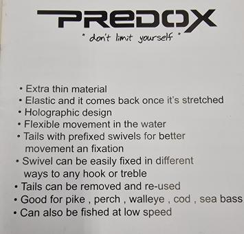 Predox Wiggle Tail Holographic Red Size L