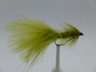 Size 12  Wooly bugger Olive barbless