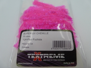 Super UV  Blob Ice Chenille 15 mm - 124 Fluo Fuchsia