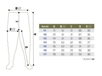 Delphin Hron Waist Waders Size 46