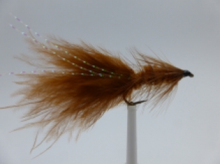 Size 10 Wooly Bugger Brown  Barbless